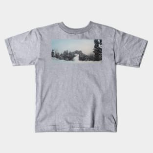 snowy hills Kids T-Shirt